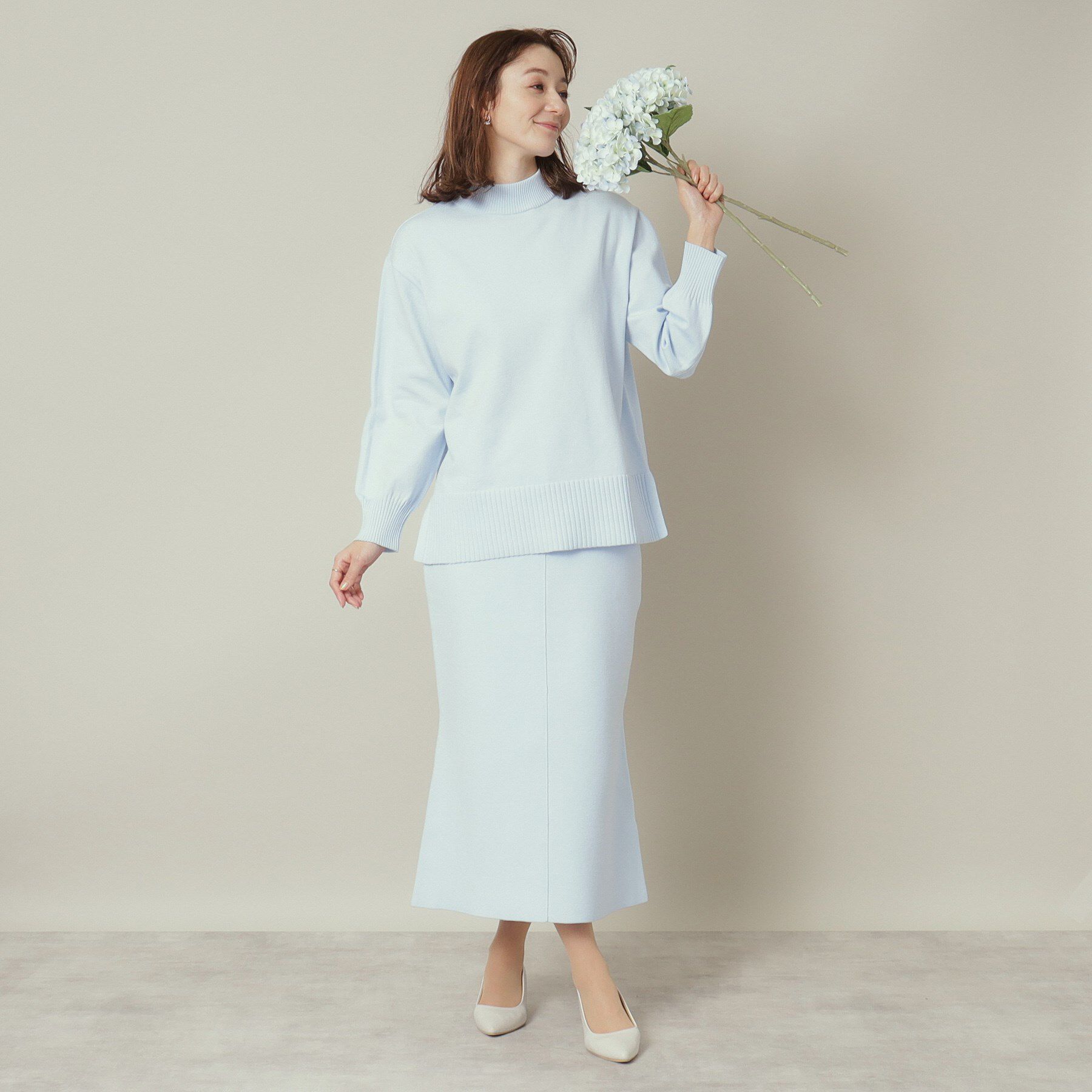 ITS&rsquo;DEMO「【通勤／手洗い可】ボトルネック&times;タイトスカートセットアップ」|スーツ|