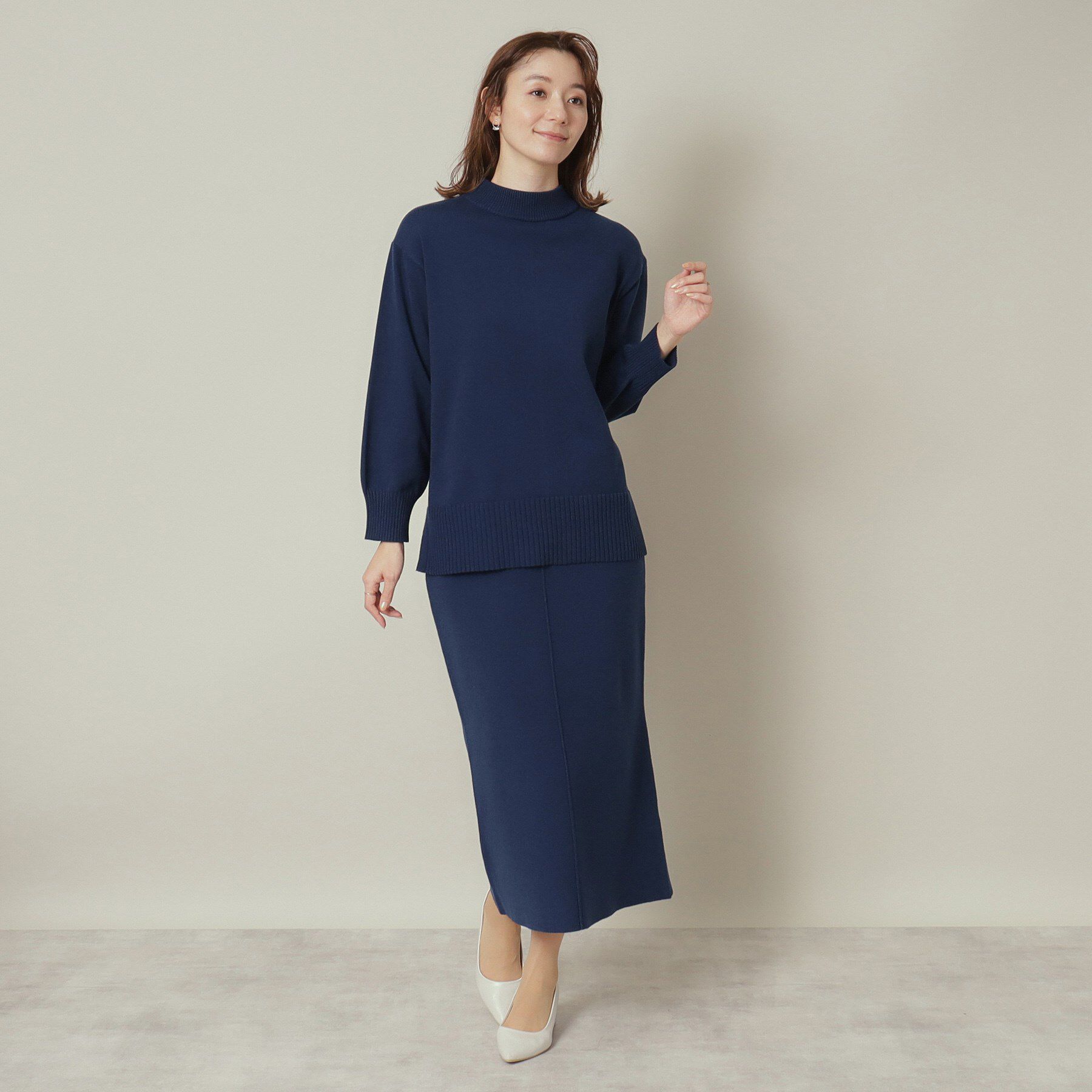 ITS&rsquo;DEMO「【通勤／手洗い可】ボトルネック&times;タイトスカートセットアップ」|スーツ|