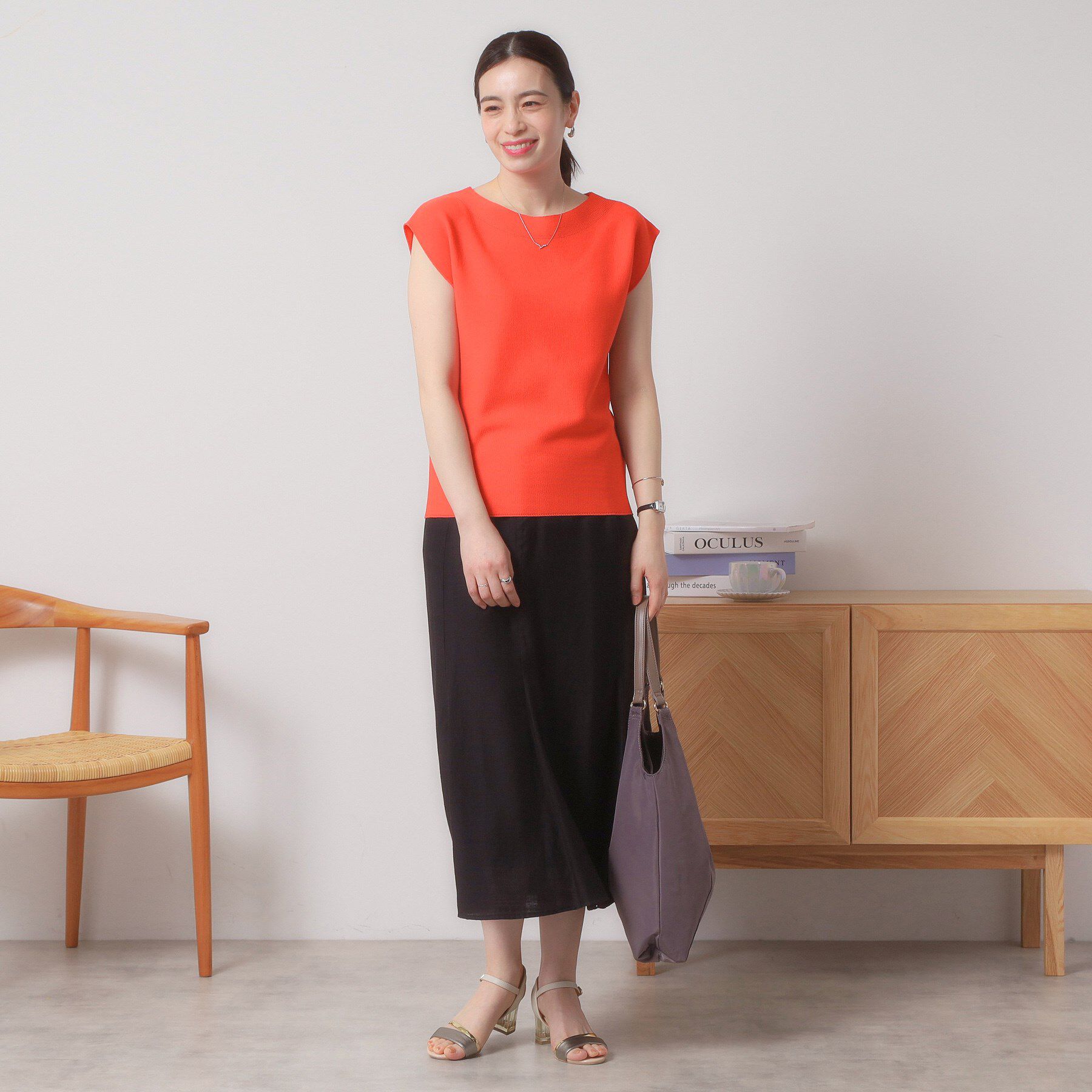 ITS&rsquo;DEMO「【清涼感／洗濯機OK】フレンチスリーブニット」|ニット・セーター|