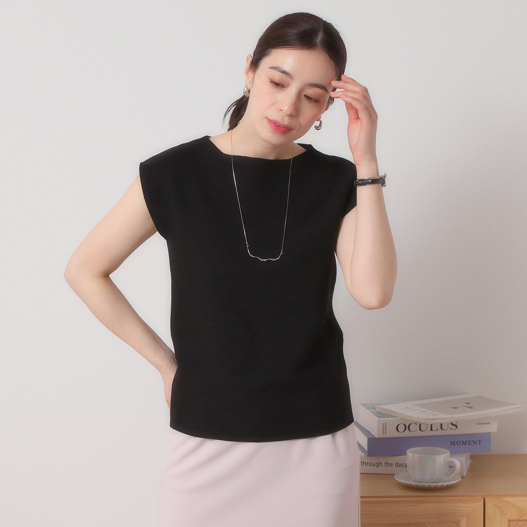 ITS&rsquo;DEMO「【清涼感／洗濯機OK】フレンチスリーブニット」|ニット・セーター|