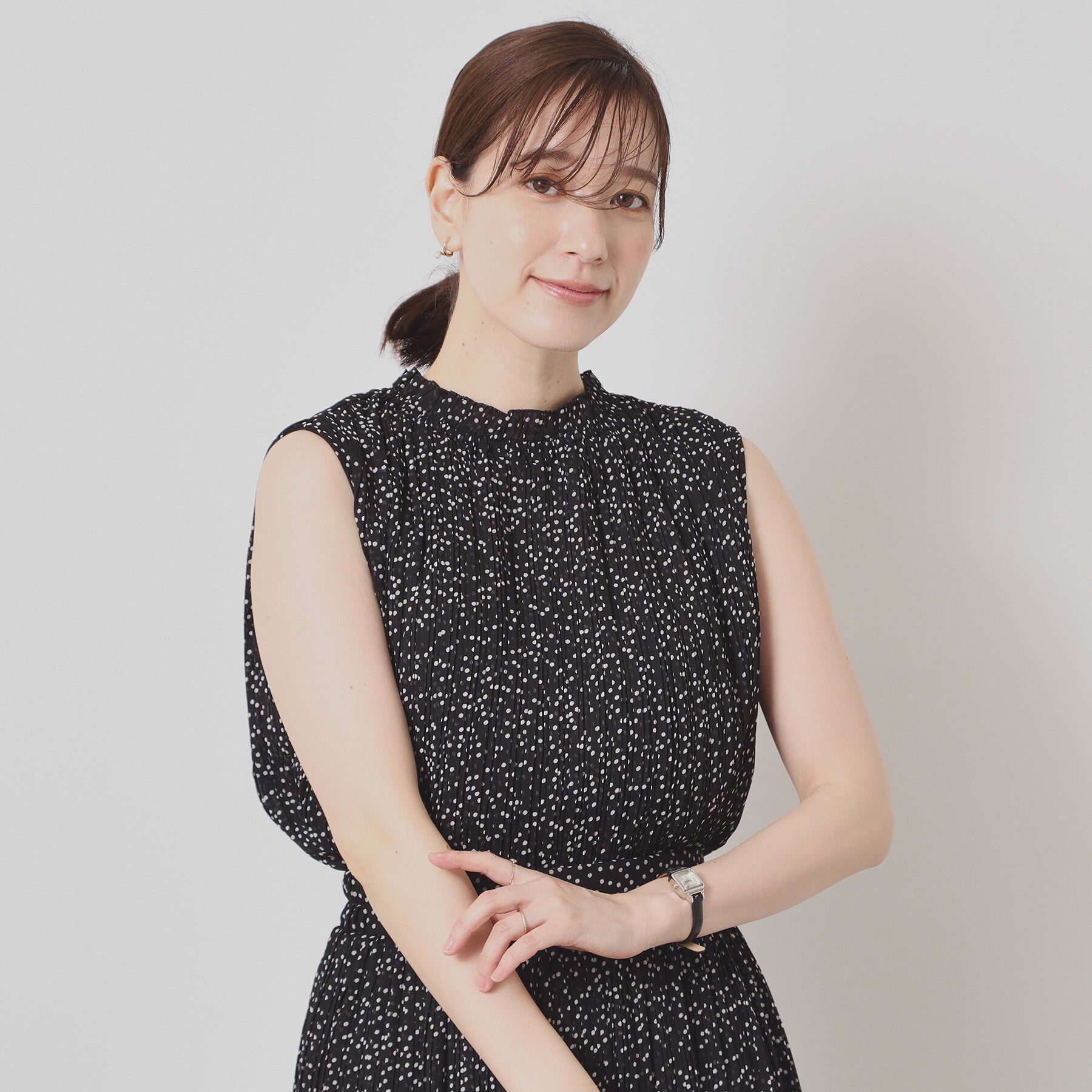 ITS&rsquo;DEMO「【手洗い可】楊柳プリーツブラウス」|シャツ・ブラウス|