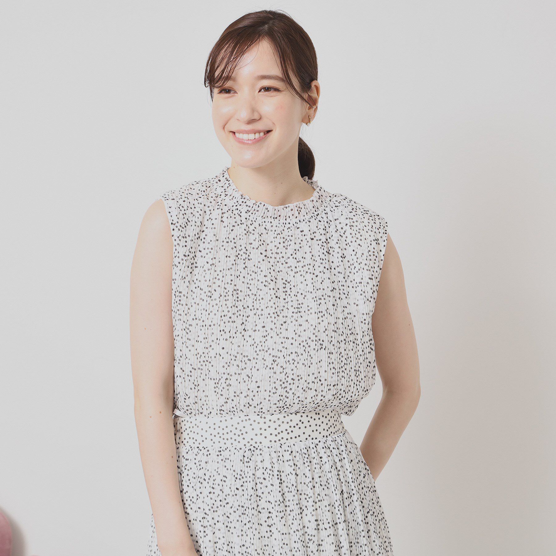 ITS&rsquo;DEMO「【手洗い可】楊柳プリーツブラウス」|シャツ・ブラウス|オフホワイト(103