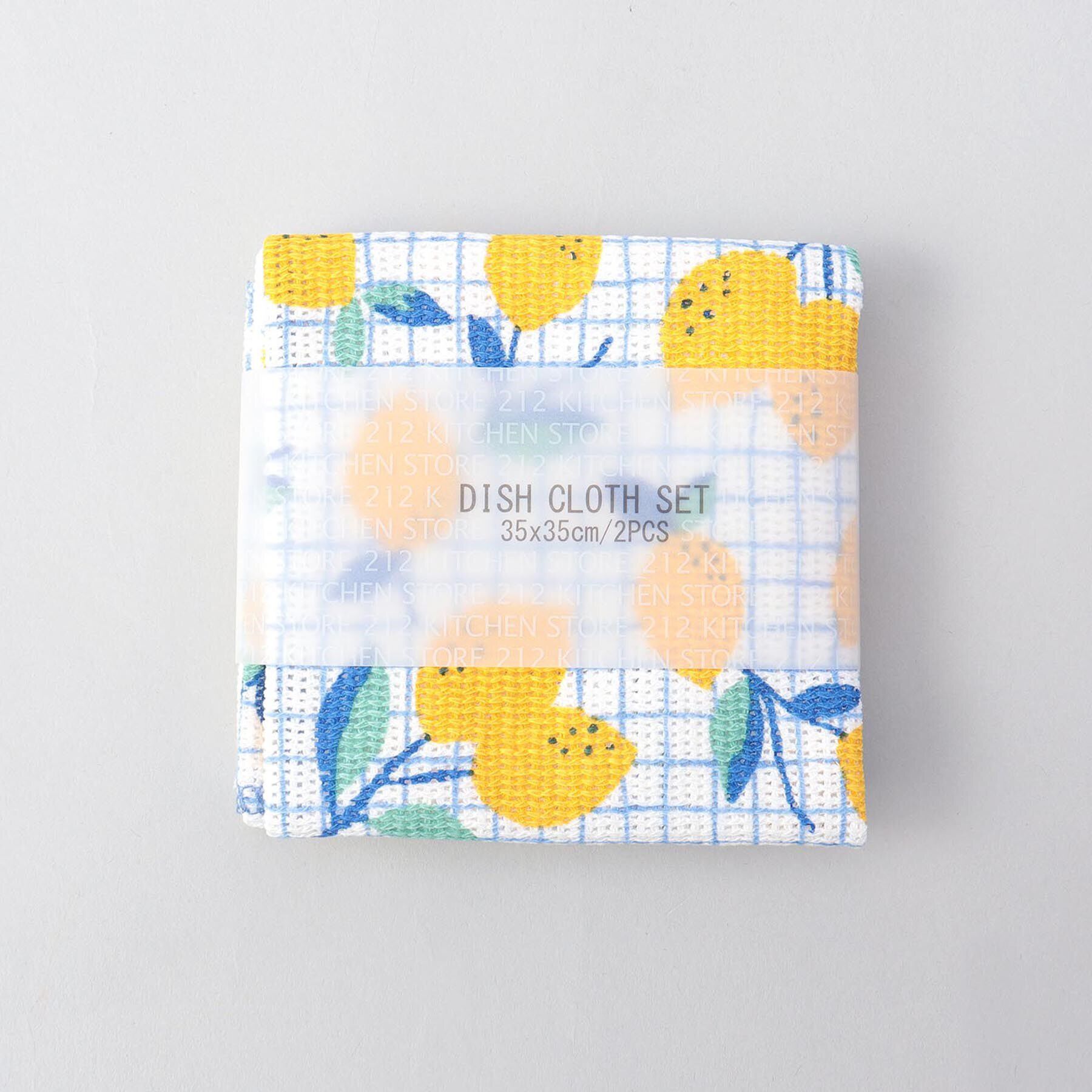 212 KITCHEN STORE「ディッシュクロス 2PCSセット レモン BL」|食器・キッチングッズ|