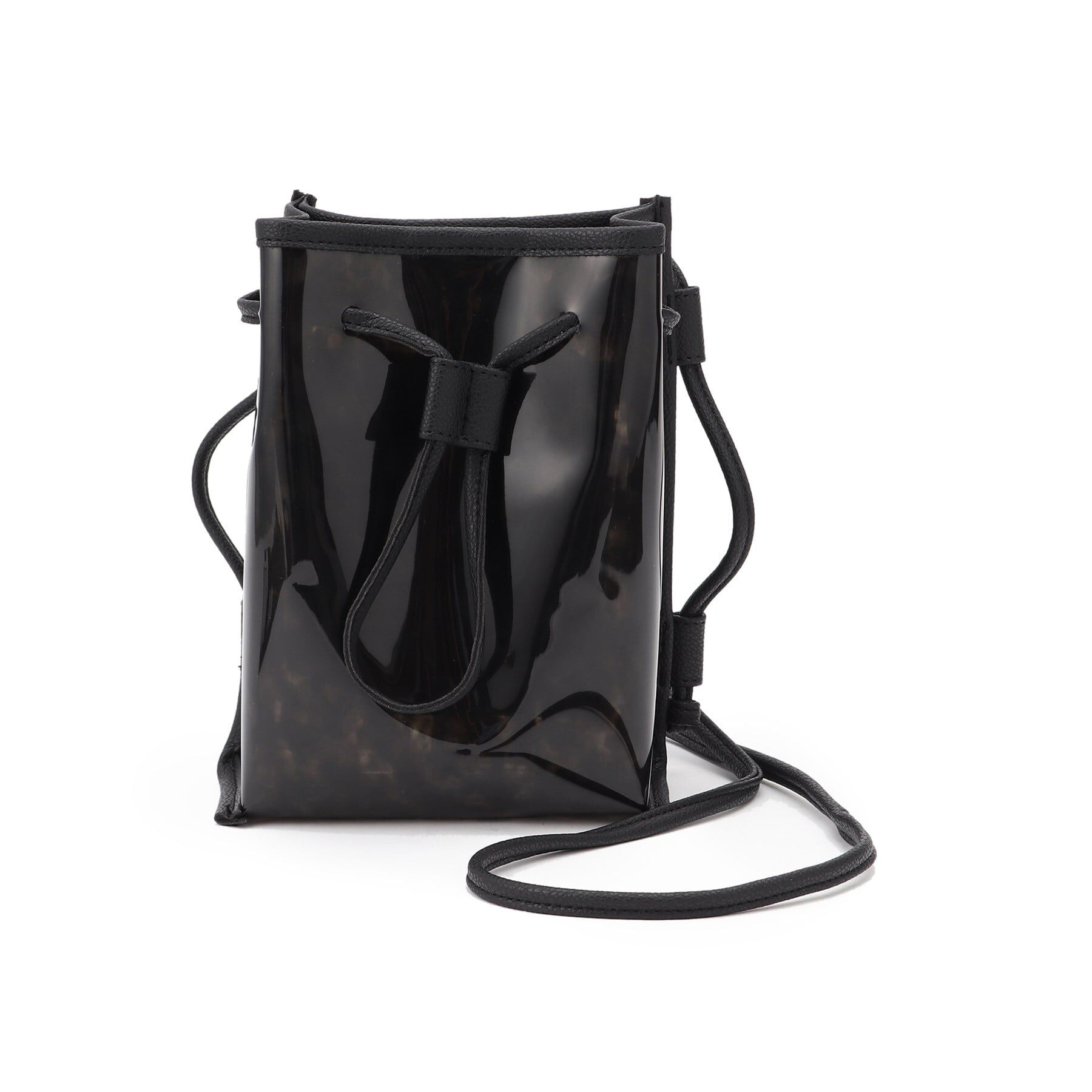 Ober Tashe「クリア巾着ショルダー」|ショルダー・メッセンジャー|ﾌﾞﾗｯｸ(019)