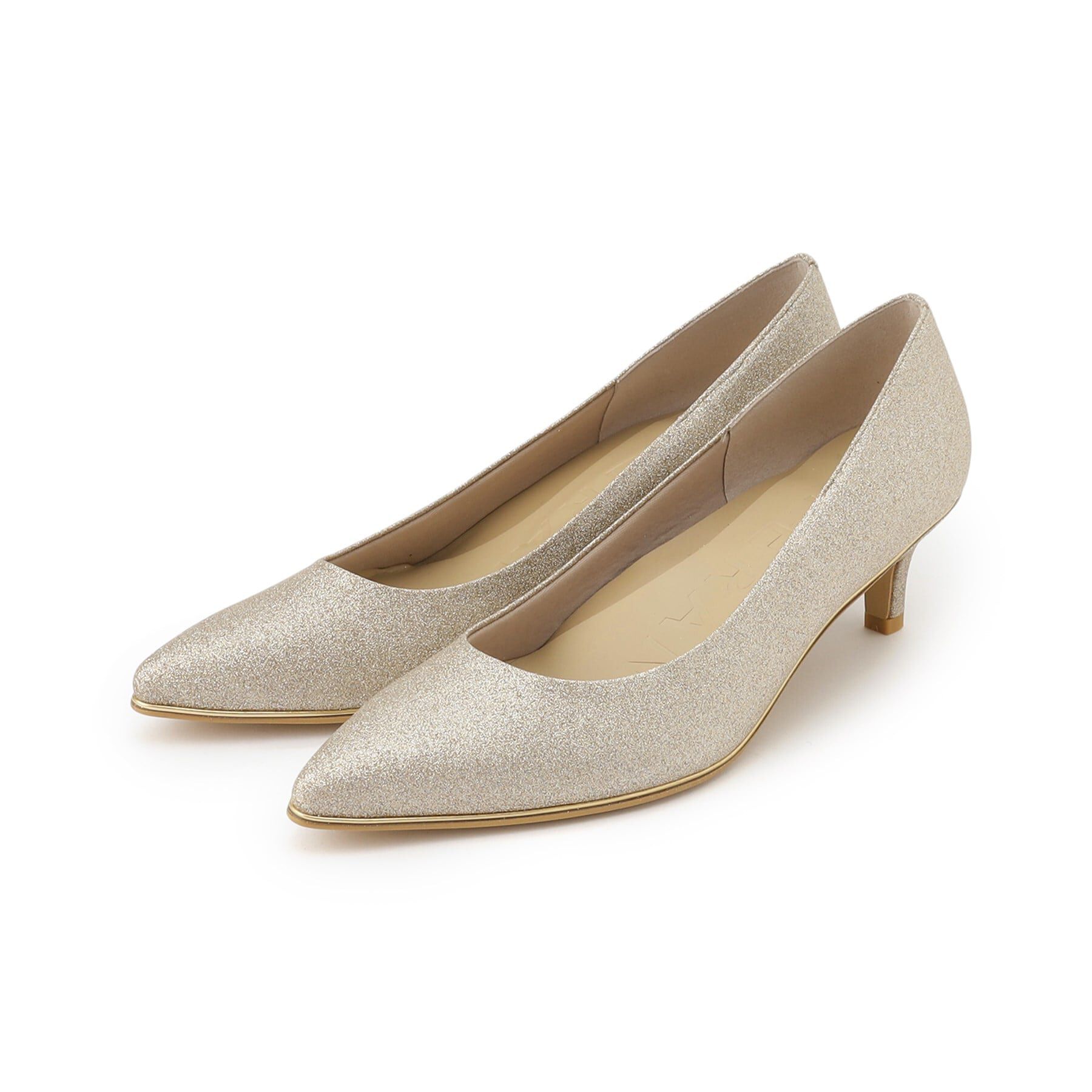 ESPERANZA「履きやすいパンプスヒール約5.5cm/グリッター」|パンプス|