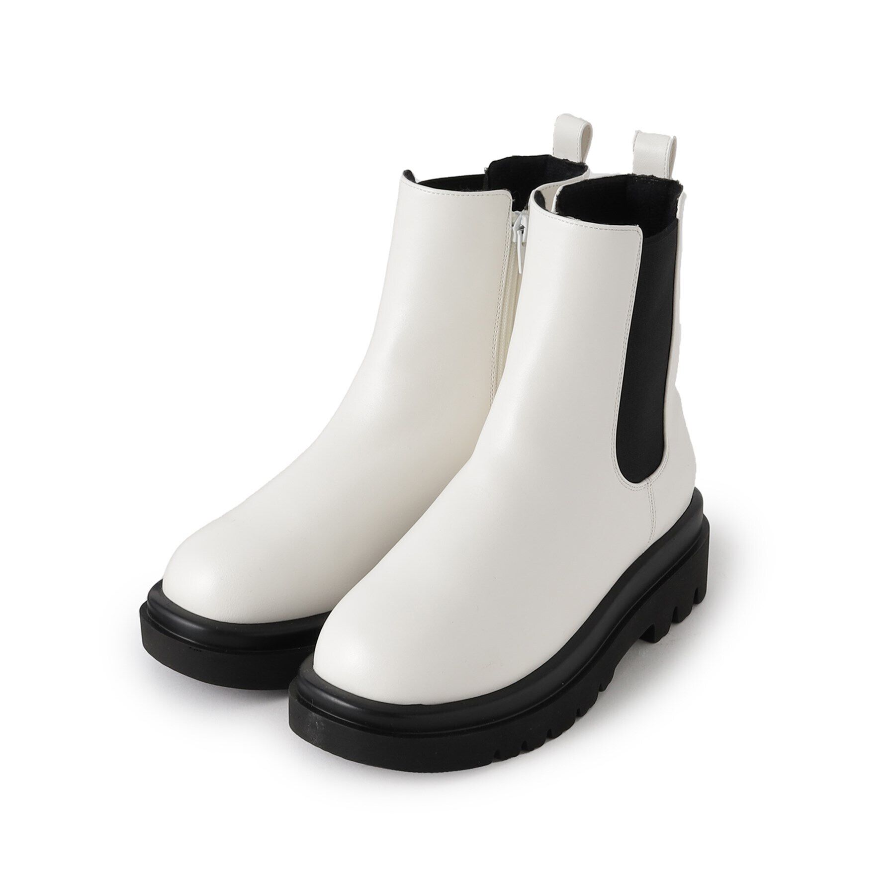 ESPERANZA「トラックソールサイドゴアショートブーツ【ESPERANZA_blanca】」|ショートブーツ|