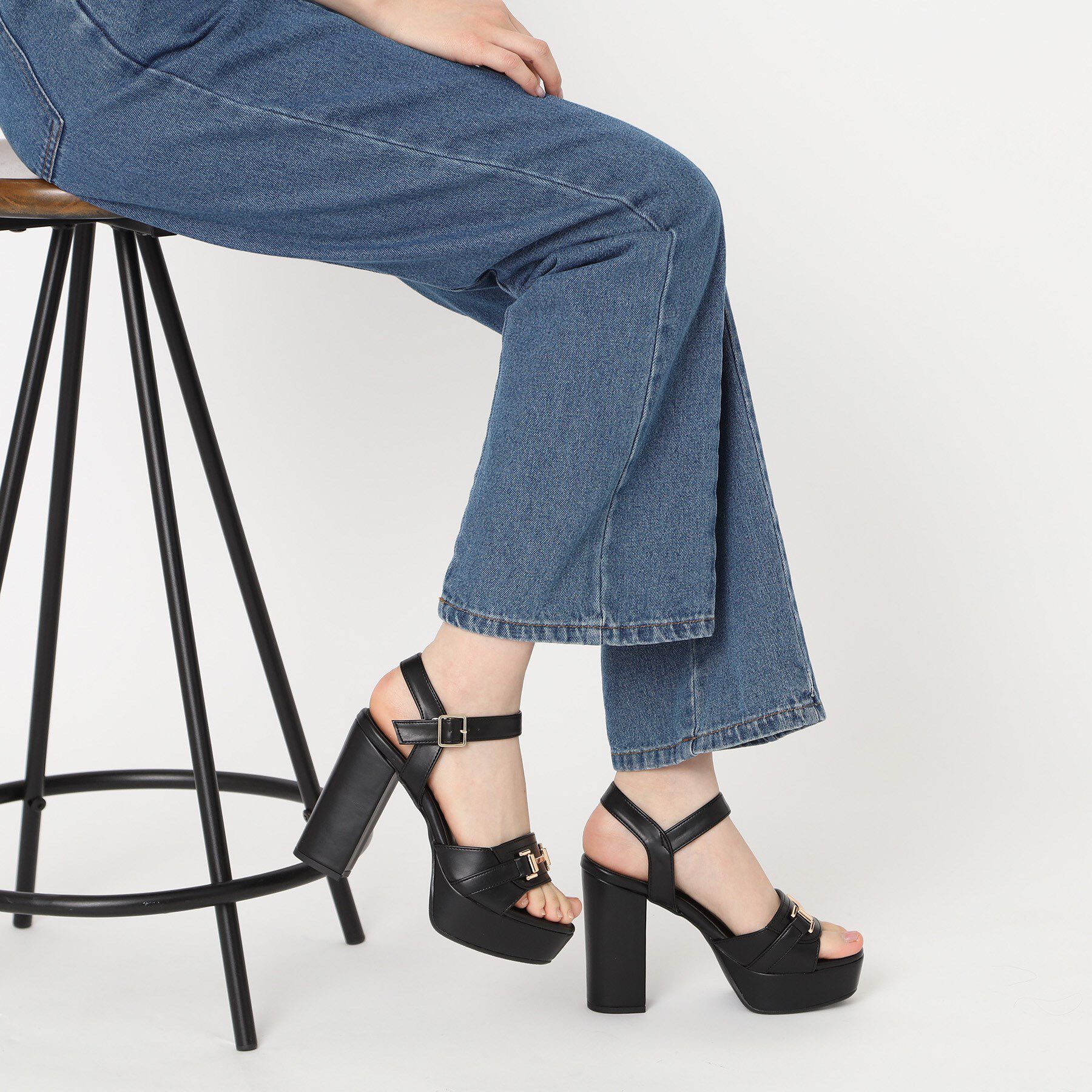 ESPERANZA「アッパービット厚底ヒールサンダル」|サンダル|