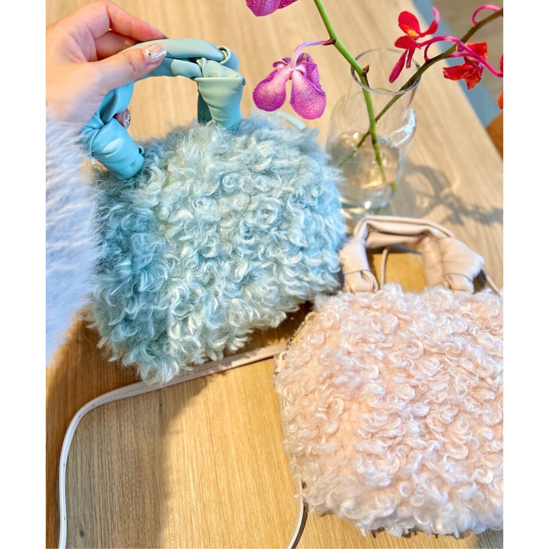 ESPERANZA「シアリングフェイクファーバッグ」|ハンドバッグ|