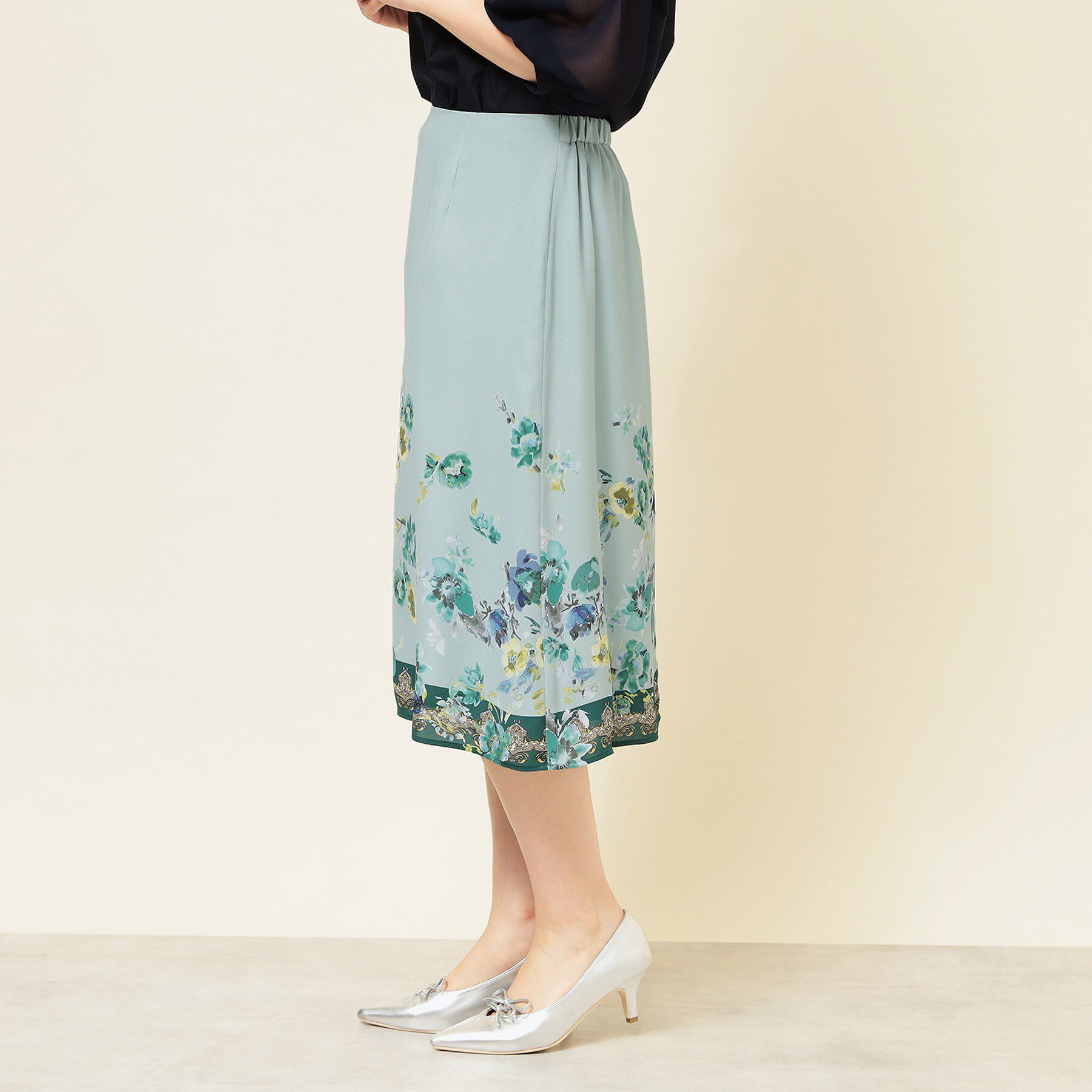 SunaUna「【パネル柄／S～L】プリントスカート」|スカート|