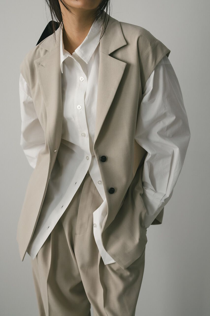 STYLEMIXER「ルーズテーラードベスト」|ダウンベスト・ベスト|