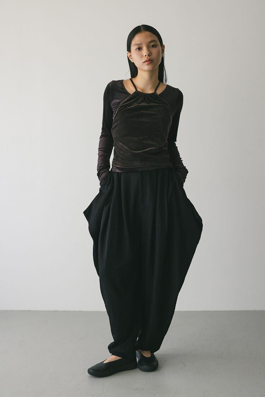 STYLEMIXER「ドレープタックパンツ」|その他|BLK