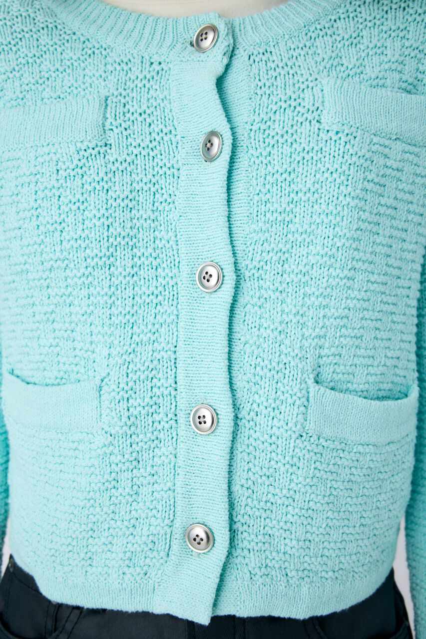 MOUSSY「BI COLOR KNIT カーディガン」|カーディガン|