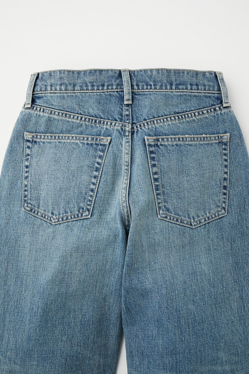 MOUSSY「DAMAGED LOOSE WIDE FLARE」|デニム|