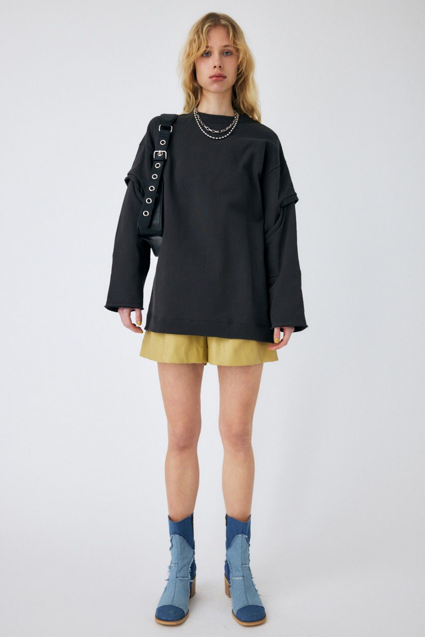 MOUSSY「F/LEATHER HW HALF パンツ」|その他|