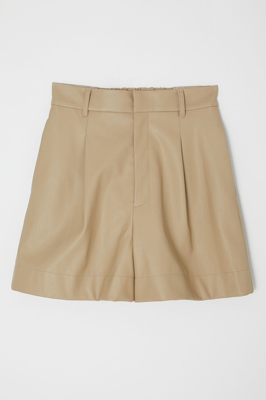 MOUSSY「F/LEATHER HW HALF パンツ」|その他|