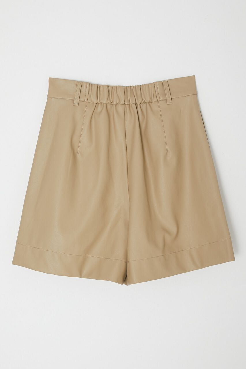 MOUSSY「F/LEATHER HW HALF パンツ」|その他|