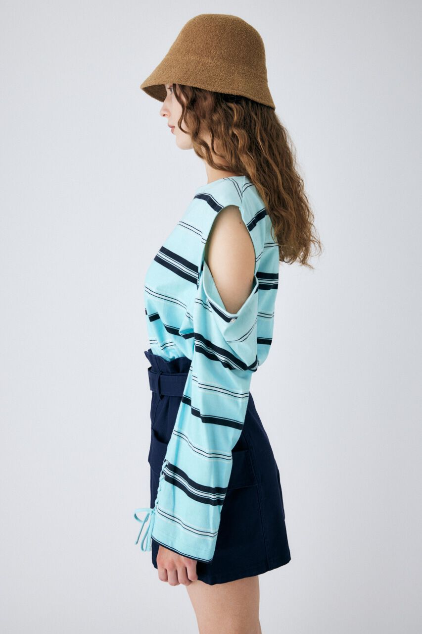 MOUSSY「OPEN SHOULDER LS Tシャツ」|Tシャツ・カットソー|