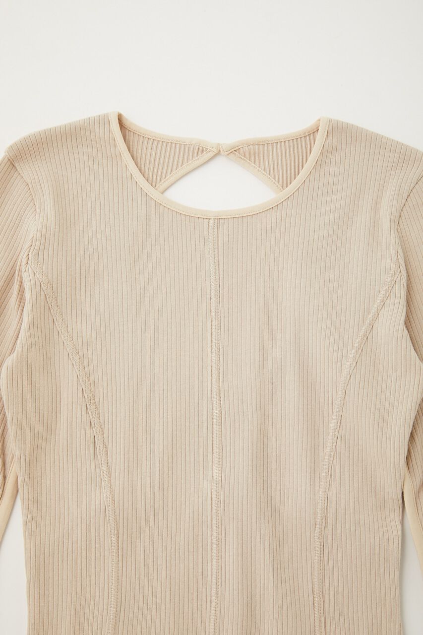MOUSSY「BACK OPEN LS トップス」|Tシャツ・カットソー|