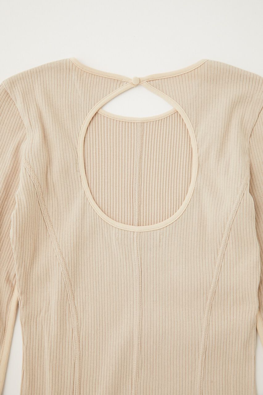 MOUSSY「BACK OPEN LS トップス」|Tシャツ・カットソー|