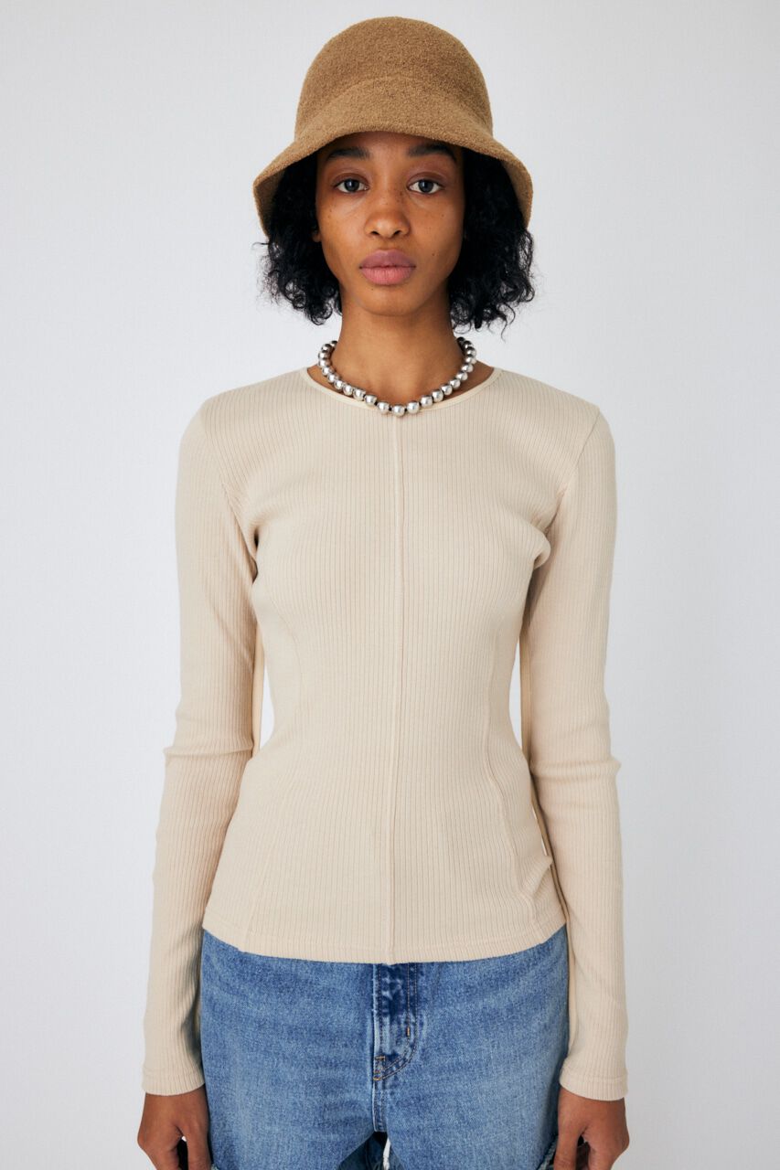 MOUSSY「BACK OPEN LS トップス」|Tシャツ・カットソー|