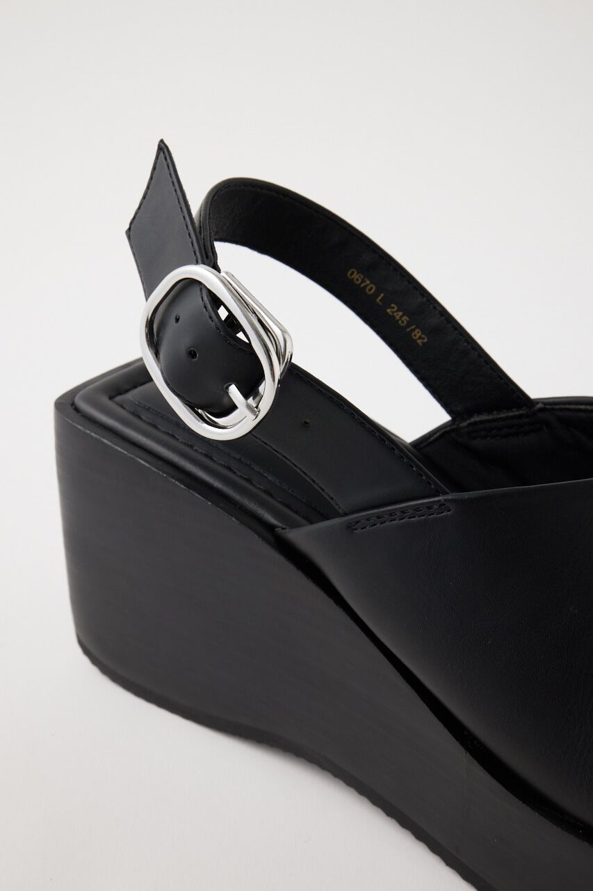 MOUSSY「SQUARE TOE WEDGE サンダル」|サンダル|