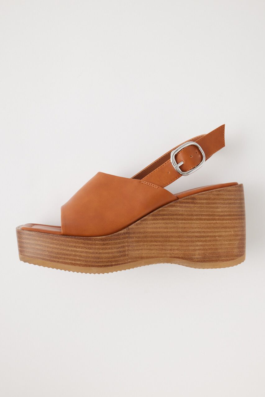 MOUSSY「SQUARE TOE WEDGE サンダル」|サンダル|