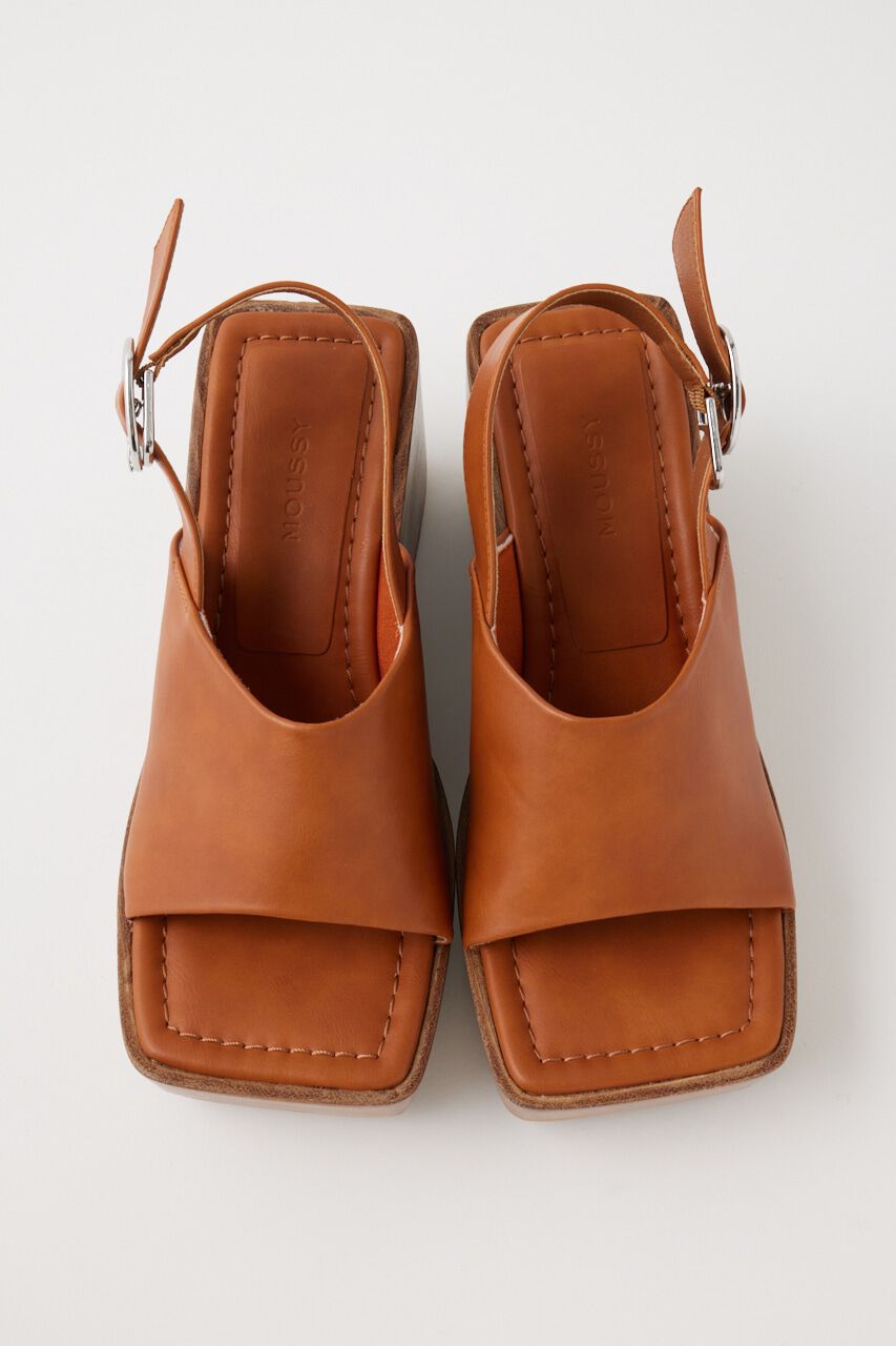 MOUSSY「SQUARE TOE WEDGE サンダル」|サンダル|