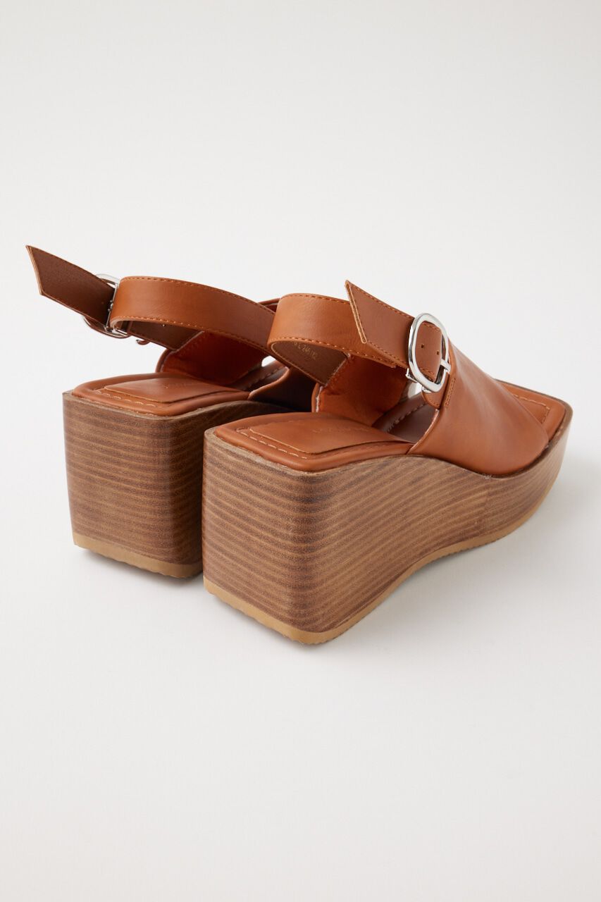 MOUSSY「SQUARE TOE WEDGE サンダル」|サンダル|