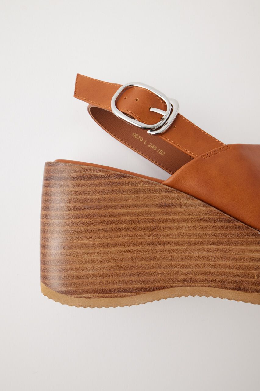 MOUSSY「SQUARE TOE WEDGE サンダル」|サンダル|