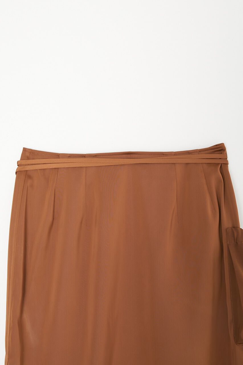 MOUSSY「WAIST TIE SATIN スカート」|スカート|