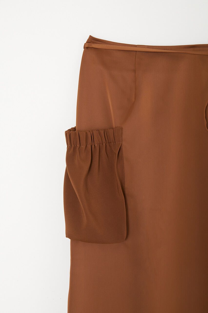 MOUSSY「WAIST TIE SATIN スカート」|スカート|