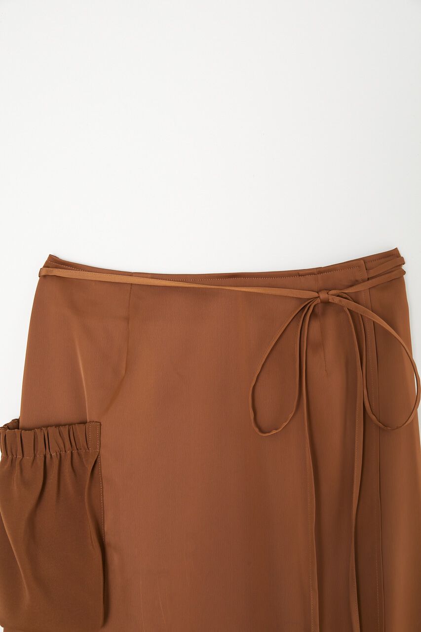 MOUSSY「WAIST TIE SATIN スカート」|スカート|