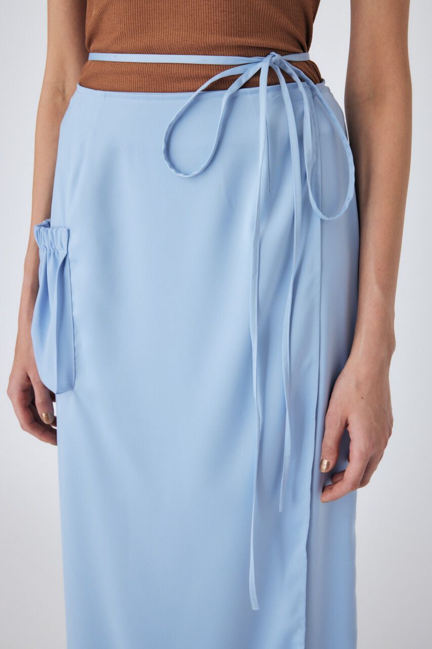 MOUSSY「WAIST TIE SATIN スカート」|スカート|
