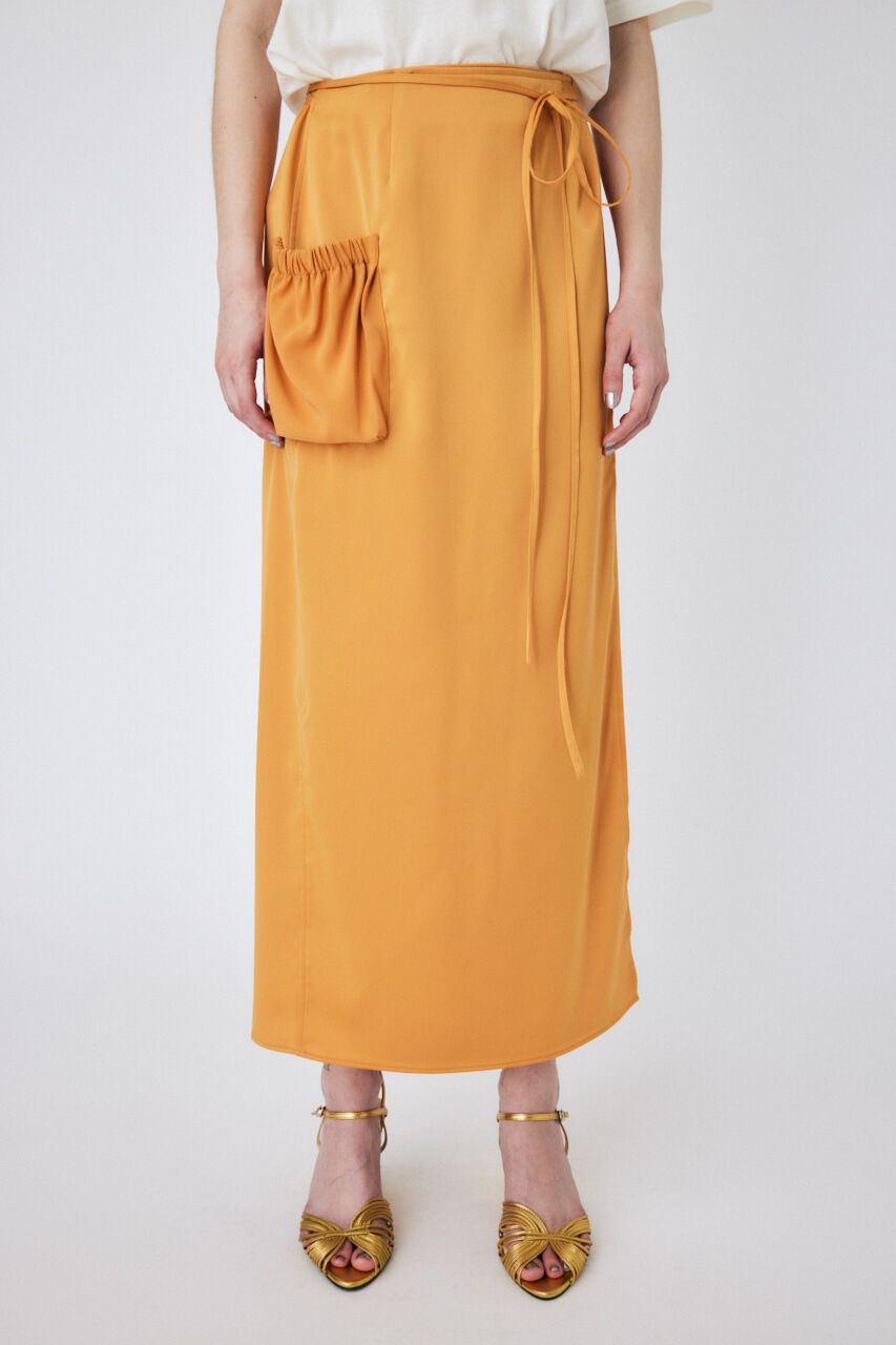 MOUSSY「WAIST TIE SATIN スカート」|スカート|