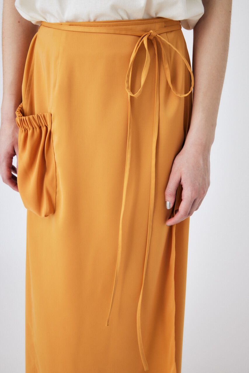 MOUSSY「WAIST TIE SATIN スカート」|スカート|