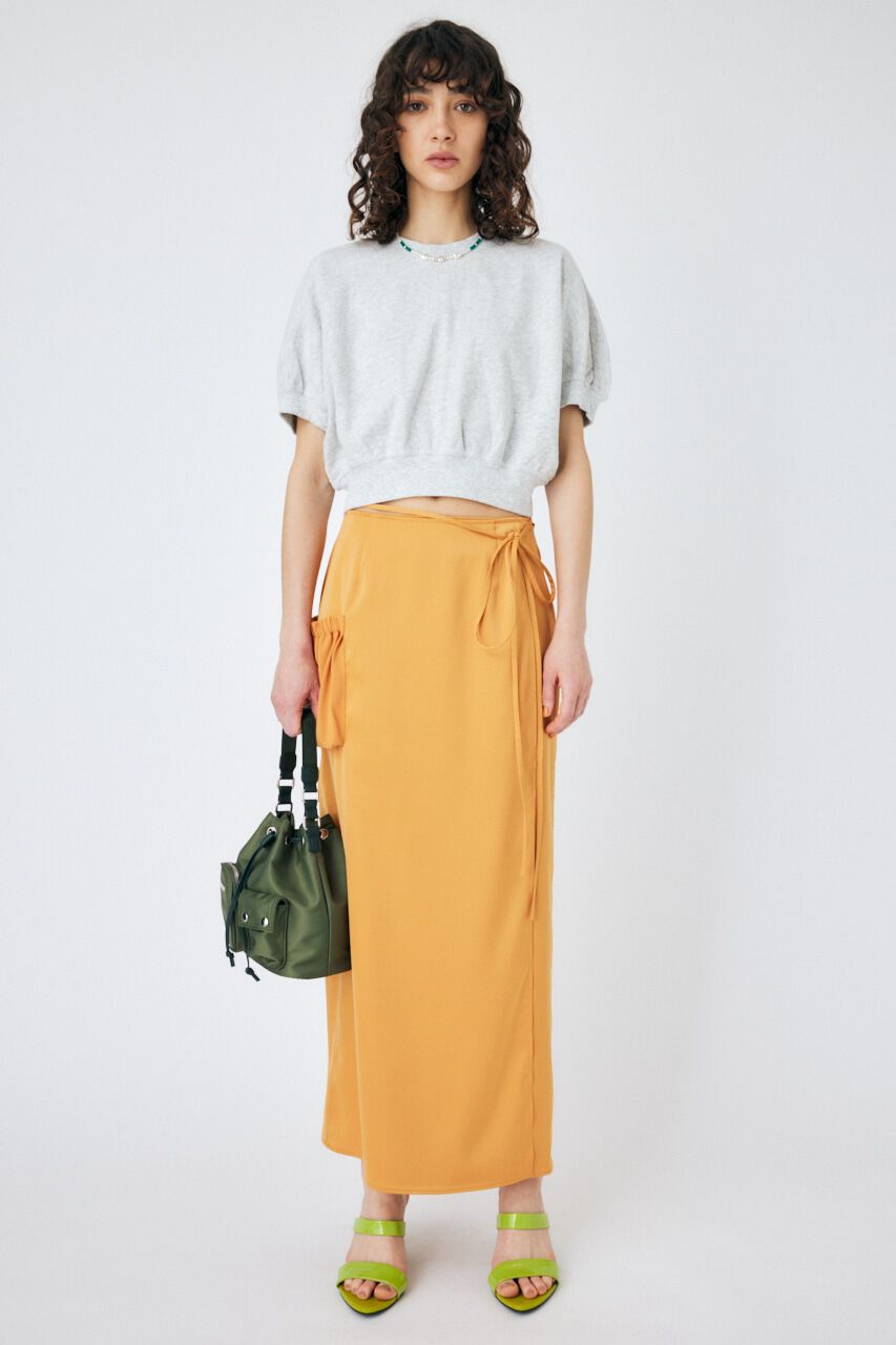 MOUSSY「WAIST TIE SATIN スカート」|スカート|