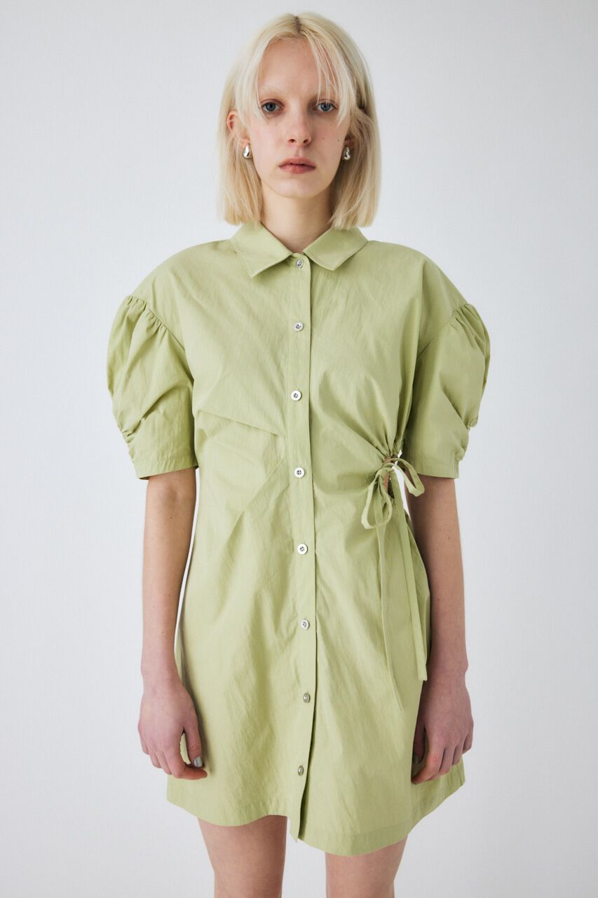 MOUSSY「SIDE OPEN SHIRT ミニドレス」|ワンピース|