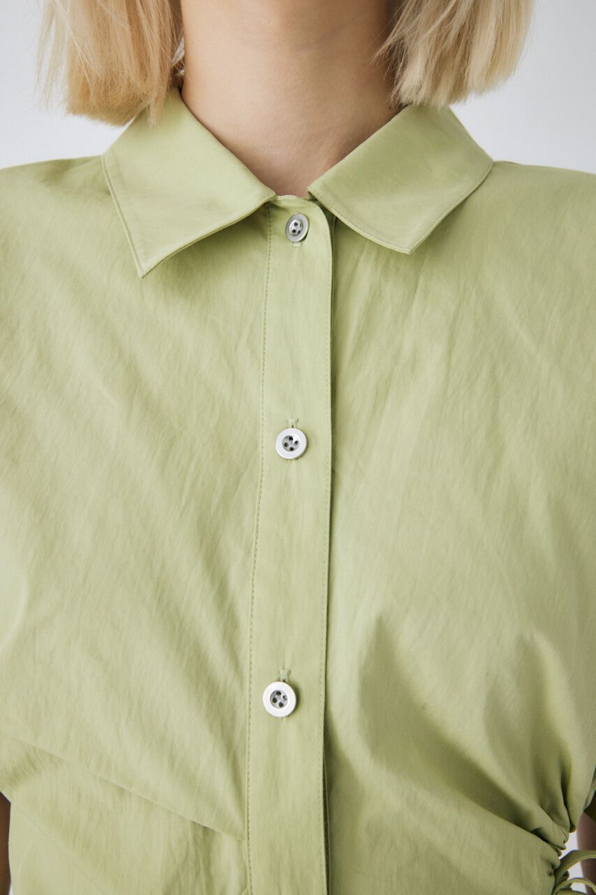 MOUSSY「SIDE OPEN SHIRT ミニドレス」|ワンピース|