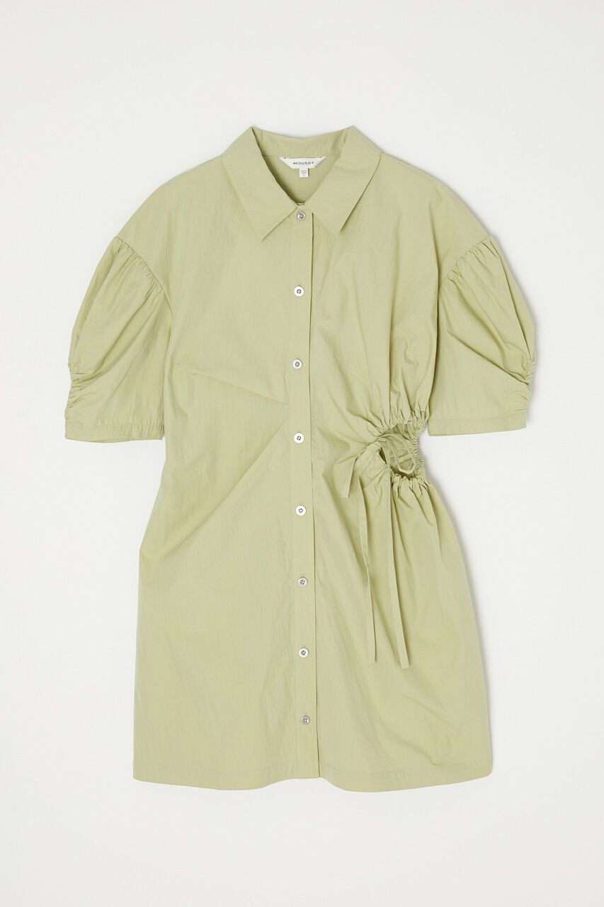 MOUSSY「SIDE OPEN SHIRT ミニドレス」|ワンピース|