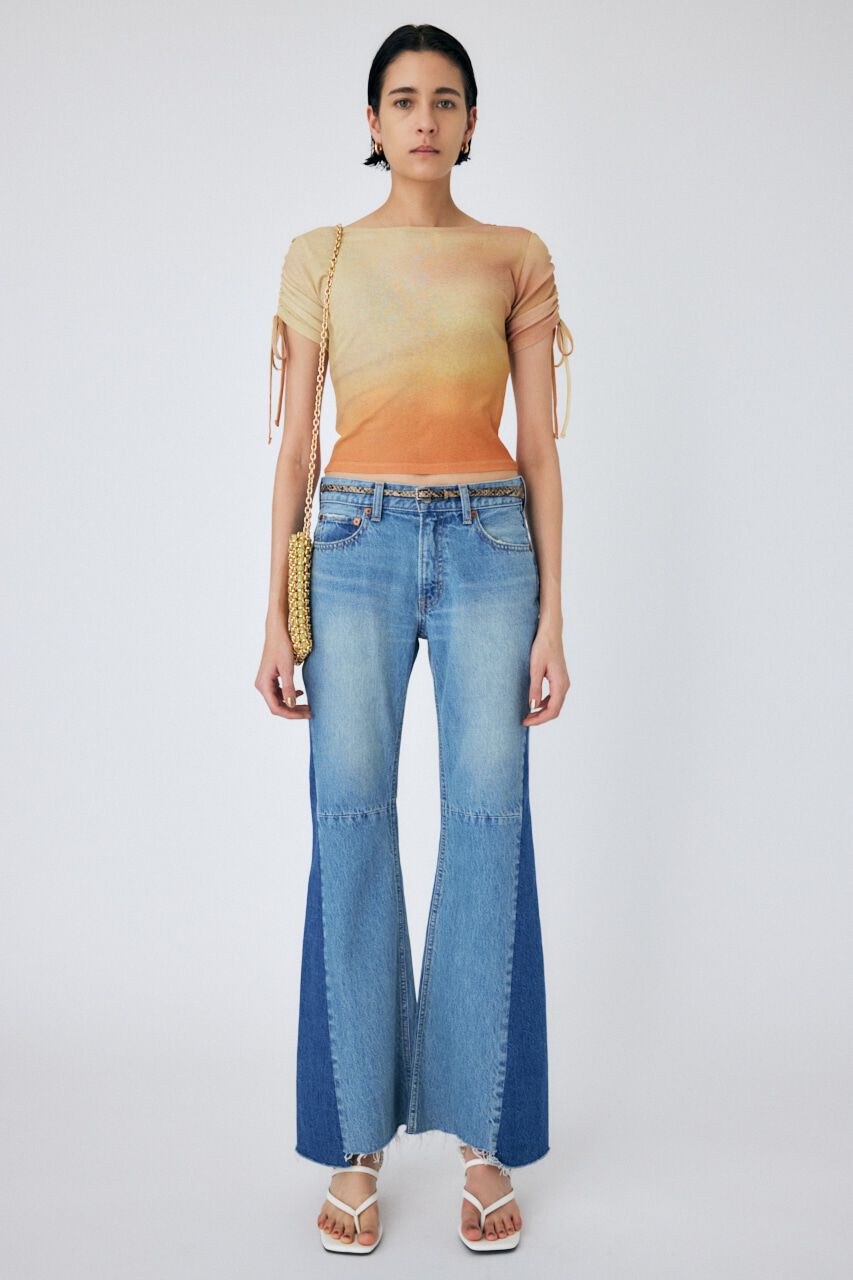 MOUSSY「LOWRISE REMAKE FLARE」|デニム|BLU