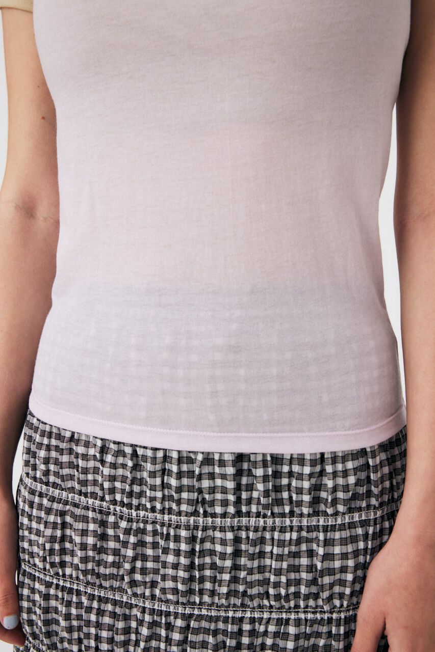 MOUSSY「SHEER RINGER TS」|Tシャツ・カットソー|