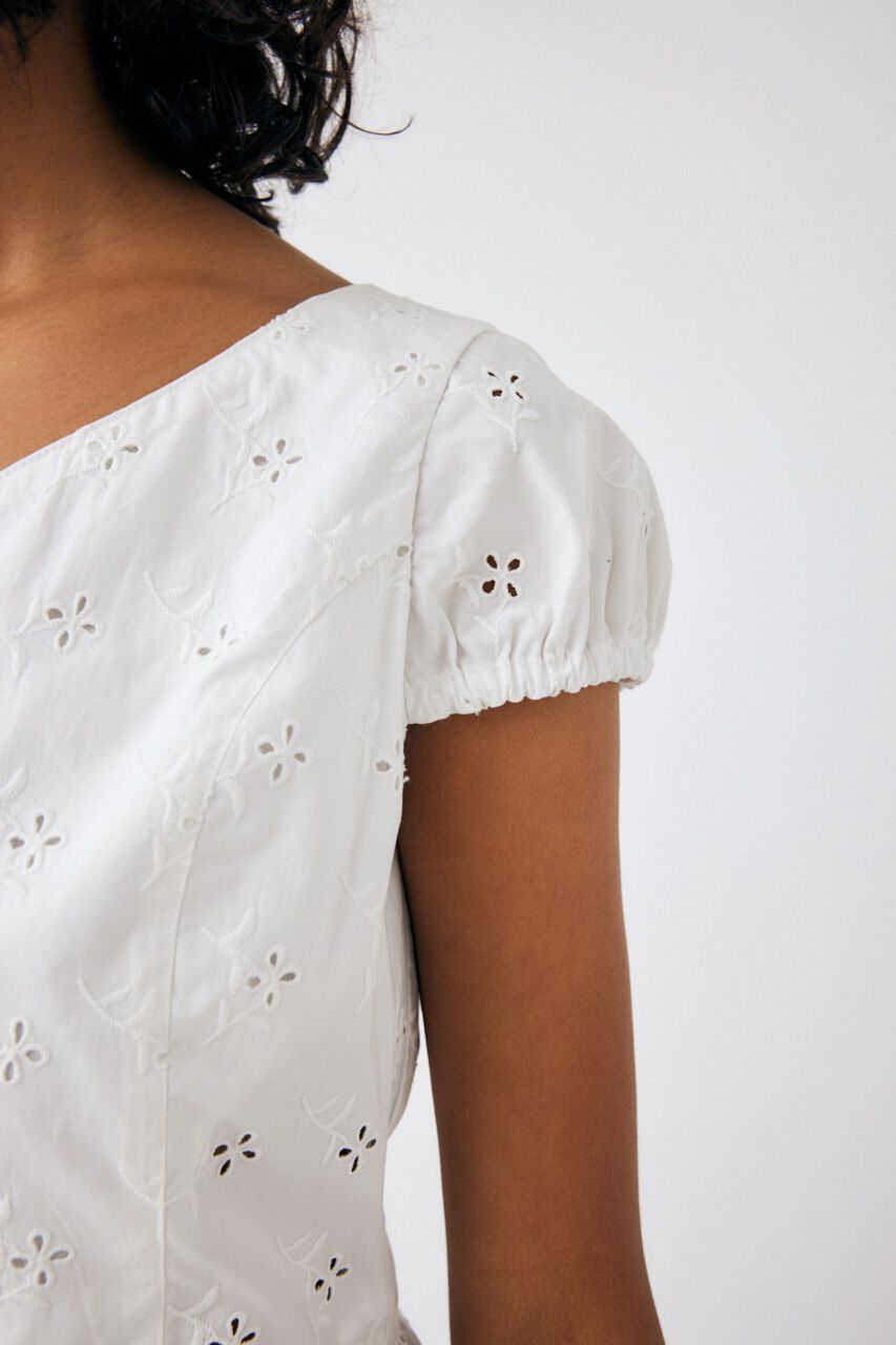 MOUSSY「EYELET CORSET ブラウス」|シャツ・ブラウス|