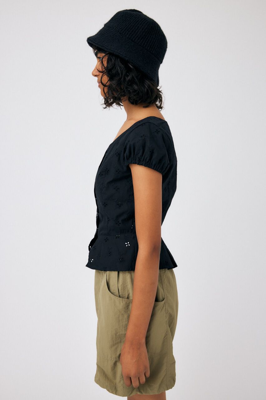 MOUSSY「EYELET CORSET ブラウス」|シャツ・ブラウス|