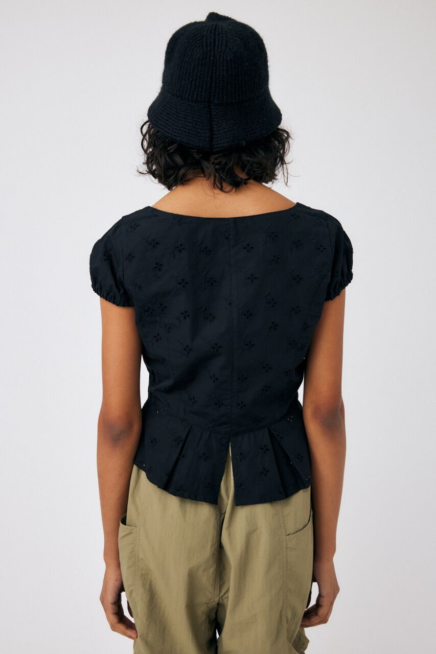 MOUSSY「EYELET CORSET ブラウス」|シャツ・ブラウス|