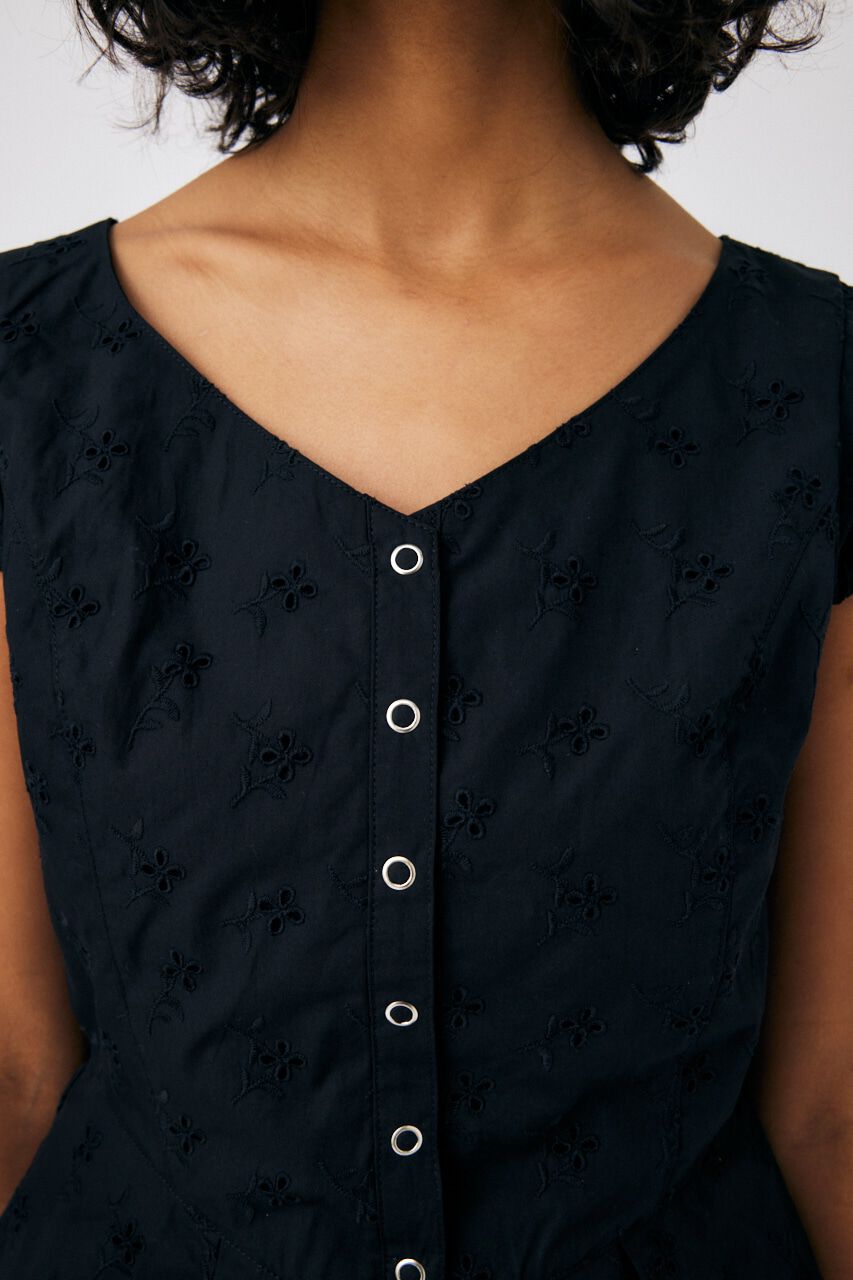 MOUSSY「EYELET CORSET ブラウス」|シャツ・ブラウス|