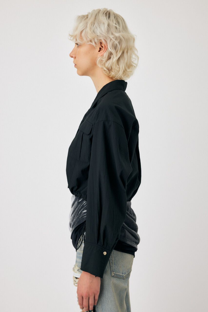 MOUSSY「RIPSTOP CROPPED シャツ」|シャツ・ブラウス|