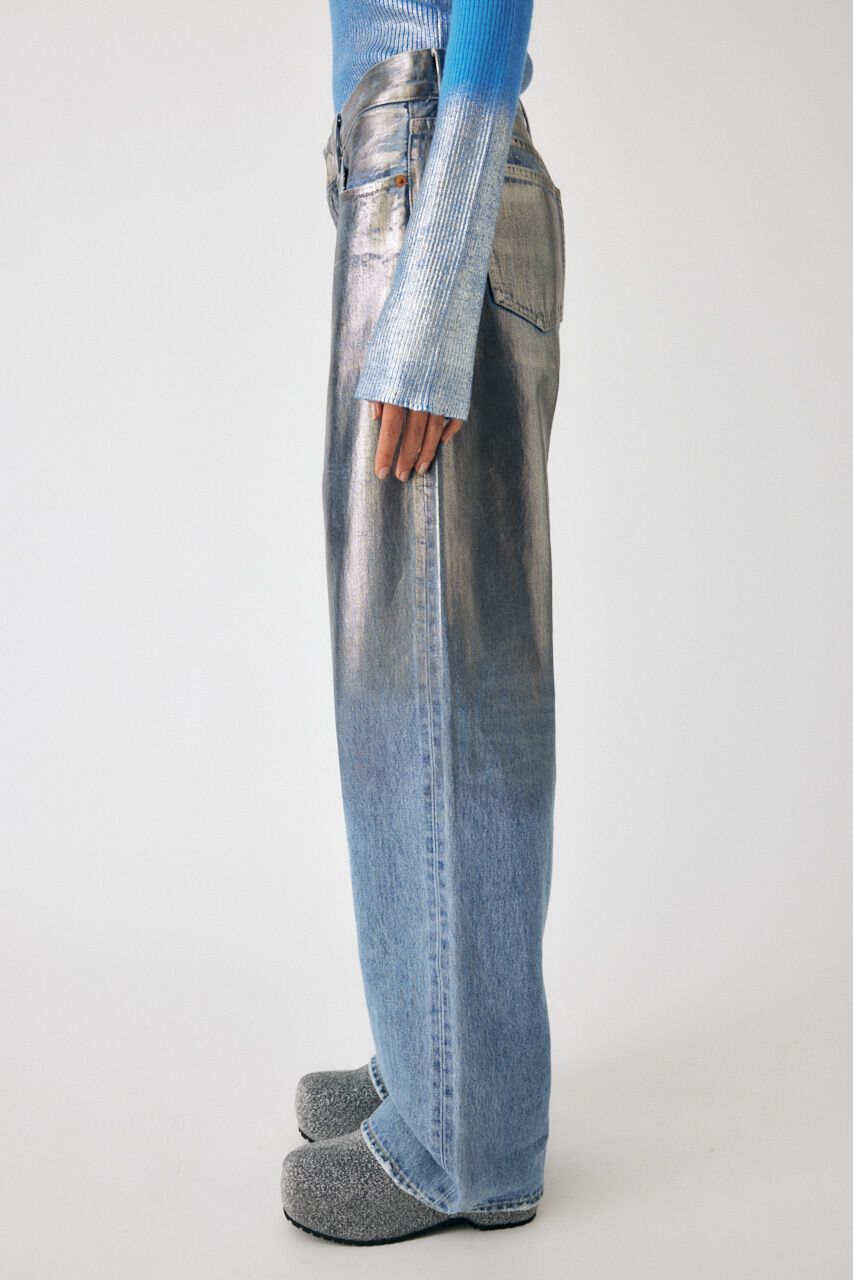 MOUSSY「FOIL PRINT 90S LOWRISE STRAIGHT」|デニム|