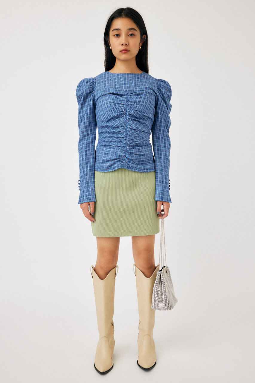 MOUSSY「KNIT COMBI MINI ドレス」|ワンピース|