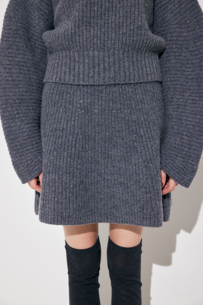 MOUSSY「WOOL KNIT ミニスカート」|スカート|