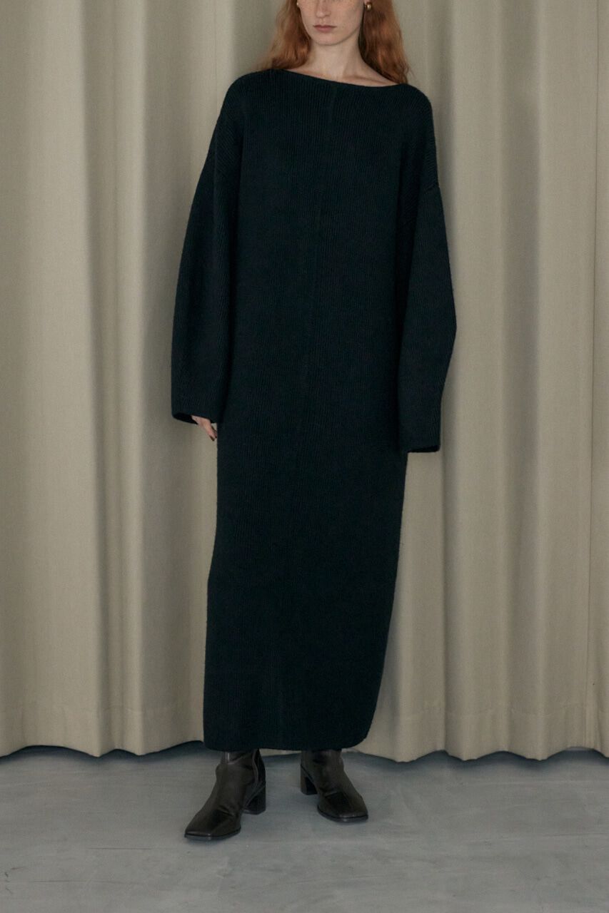 MOUSSY「スラックニットドレス」|ワンピース|BLK